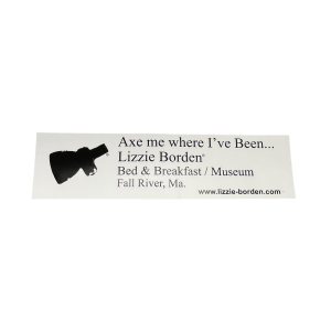 Lizzie Borden Shop - Official Lizzie Borden House Bumper Sticker | Halloween Sticker | Gothic Home Decor | Spooky Stickers