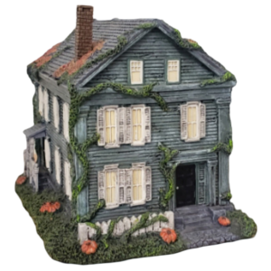 Lizzie Borden Shop - Official Lizzie Borden Light Up Replica House | Haunted Village Halloween Decor | Gothic Home Decor | Spooky Collectible Decorations