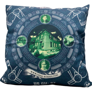 Lizzie Borden Shop - Official Lizzie Borden House 16x16 Inch Pillow Case | Halloween Pillow Cover | Gothic Home Decor | Spooky Pillows