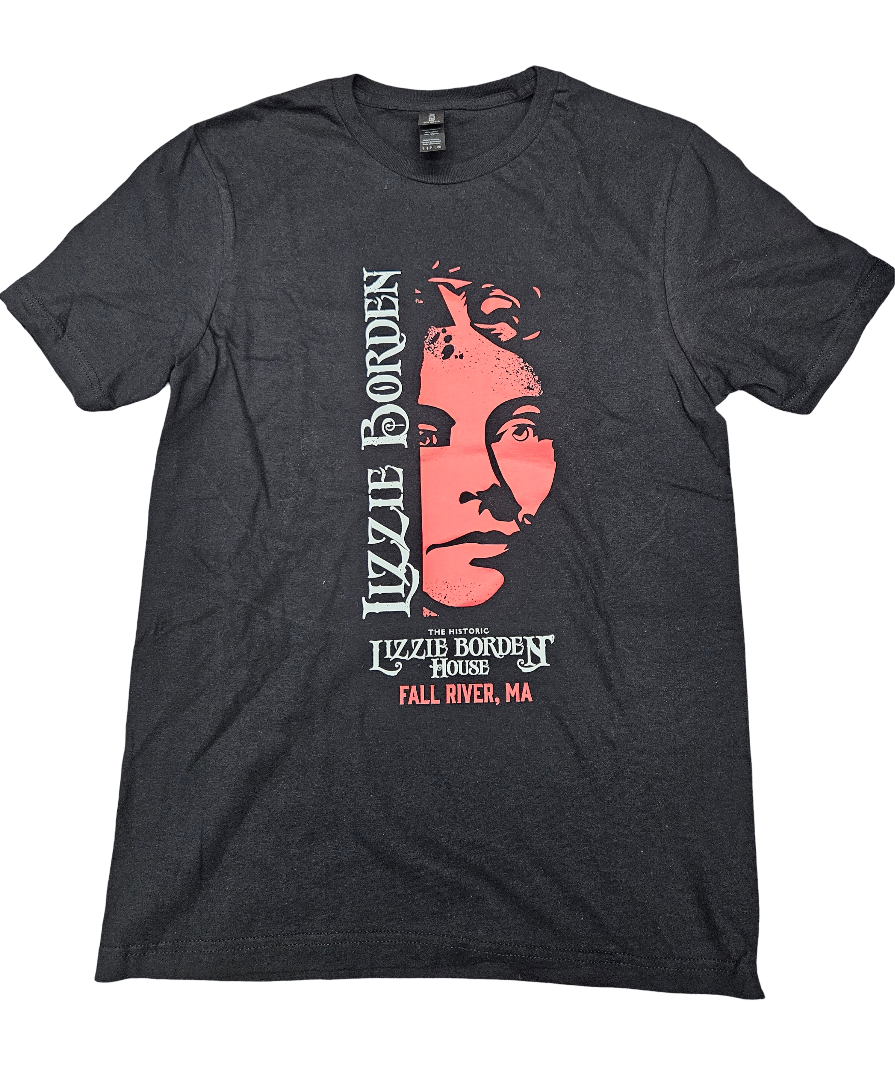 Official Lizzie Borden House T-Shirt - Red Face Image