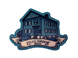 Lizzie Borden Shop - Official Lizzie Borden House Embroidery Patch | Iron-On or Sew-On | Halloween Patch | Gothic Accessories | Spooky Patches