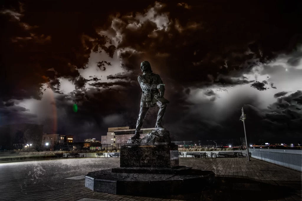 George Rogers Statue Louisville Haunted