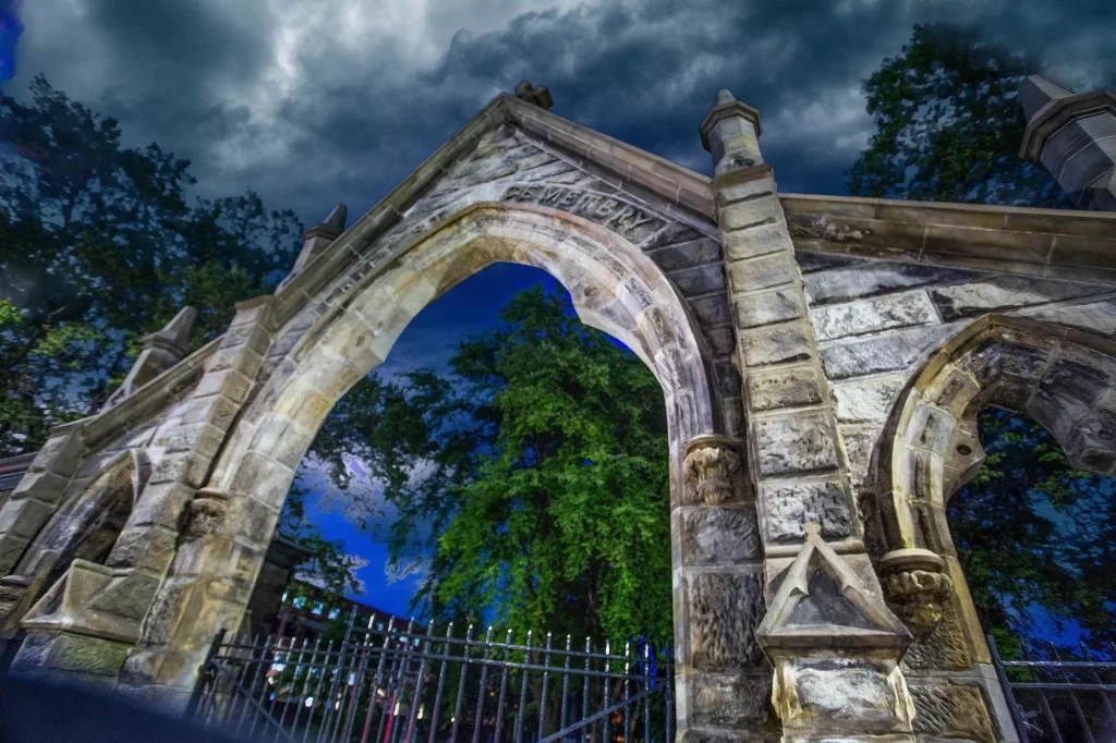 Eerie Street Cemetery Haunted Cleveland